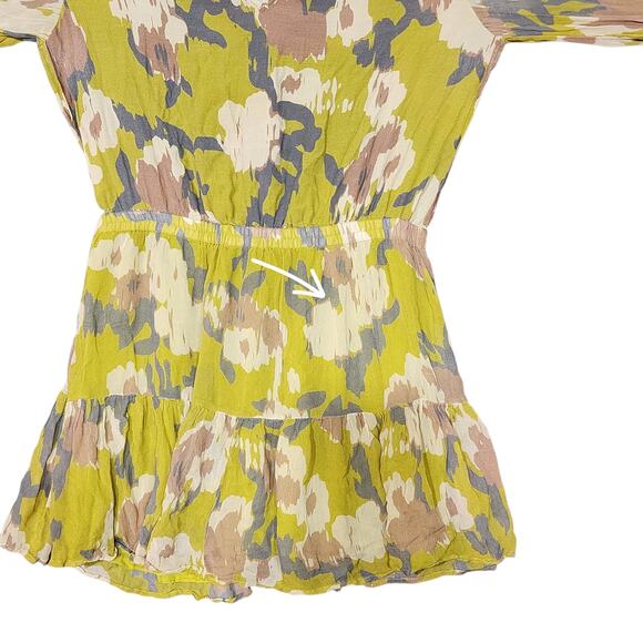 Velvet Dress by Graham & Spencer Regina Soho Print Long Sleeve Dress XL FLAW - Picture 2 of 12